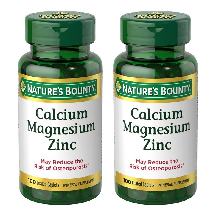 NATURES BOUNTY CALCIUM MAGNESIUM ZINC 100S(P1)