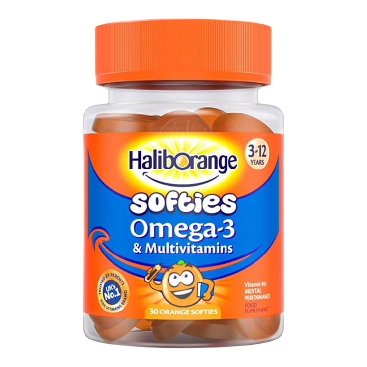 HALIBORANGE SOFTIES OMEGA 3 &MULTIVITAMIN 30'S(P1)