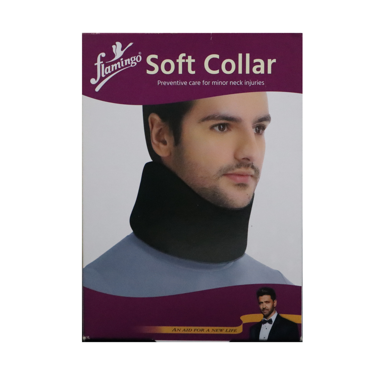 SOFT COLLAR M FLAMINGO 