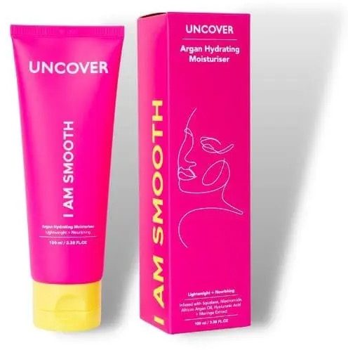 UNCOVER ARGAN HYDRATING MOISTURISER 100ML