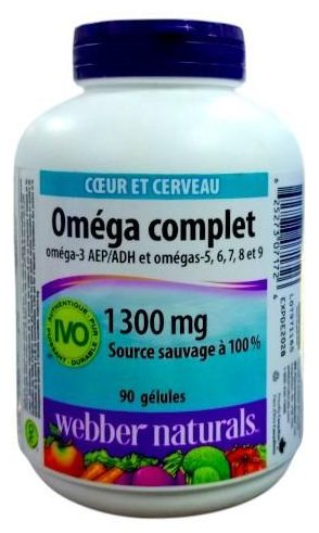 WEBBER NATURALS COMPLETE OMEGA 1300MG 90S (P1)