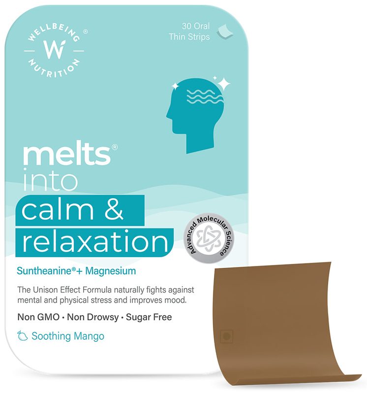 WELLBEING NUTRITION MELTS  CALM AND RELAXATION ORAL STRIPS 30S (P1)