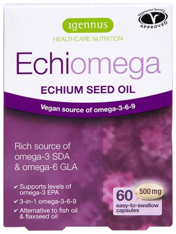 IGENNUS ECHIOMEGA VEGAN OMEGA 3-6-9 500MG CAPS 60S (P1)