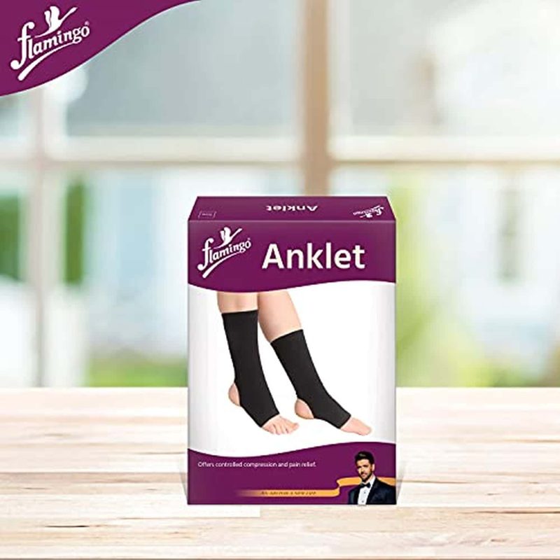 FLAMINGO ANKLET BLACK 2S (P1)-M