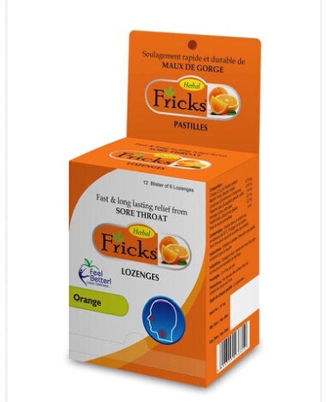 fricks lozenges orange 72