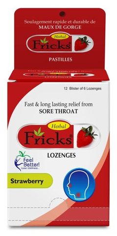 fricks lozenges strawberry 72