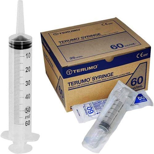 SYRINGES WITH CATHETER 60CC 25'S
