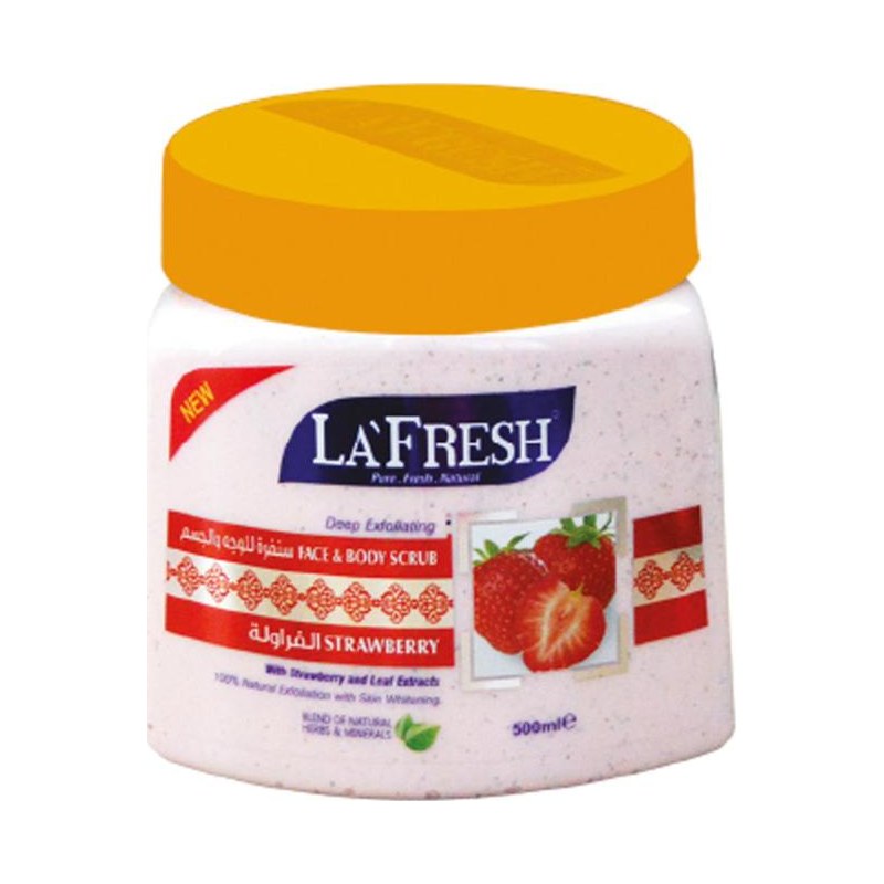 LA`FRESH FACE & BODY SCRUB(MIXED BERRY)500ML