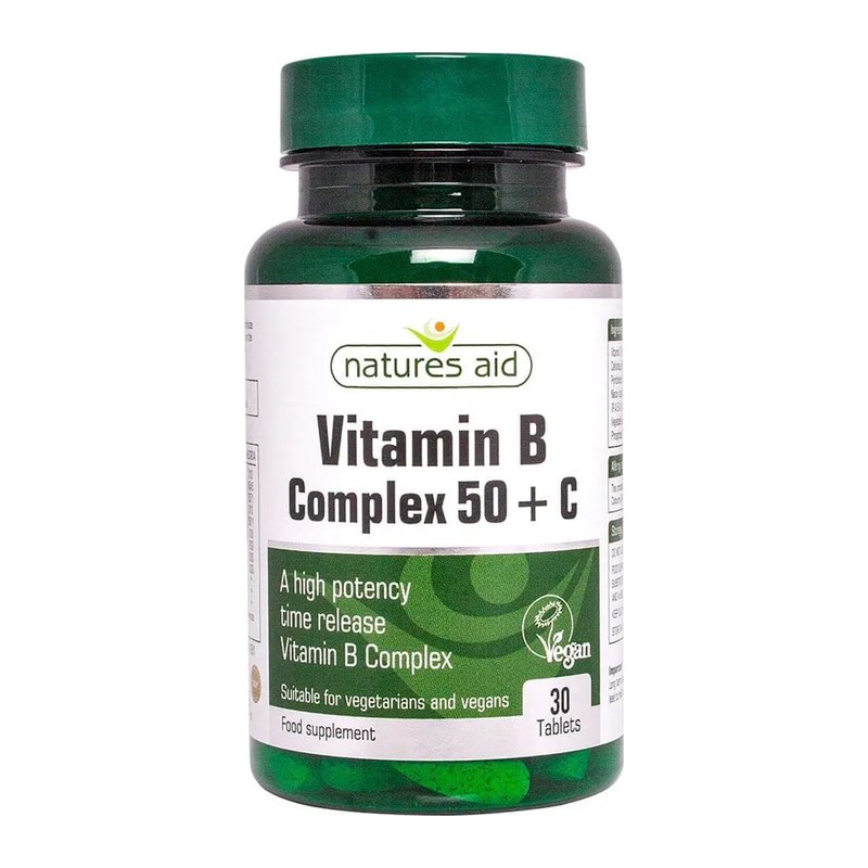 NATURES AID VITAMIN B COMPLEX 50 + C  30S(P1)