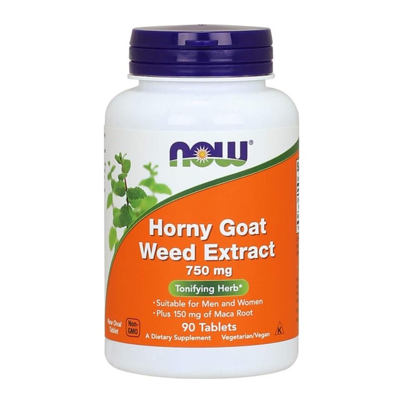 NOW HORNY GOAT WEED EXTRACT 750MG 90