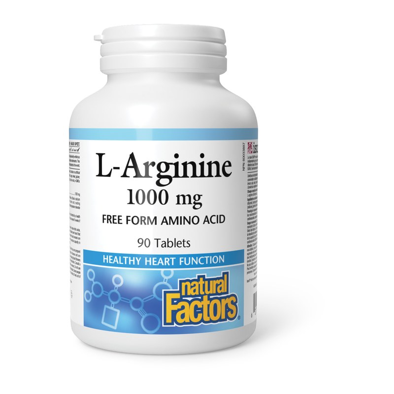NATURAL FACTORS L-ARGININE 1000MG 90'S(P1)