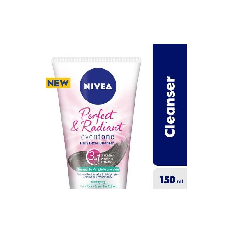 NIVEA PERFECT&RADIANT 3IN1 CLEANSER 150ML