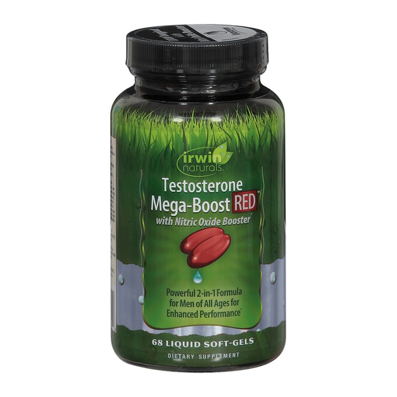 IRWIN NATURALS TESTOSTERONE MEGA-BOOST RED 68s