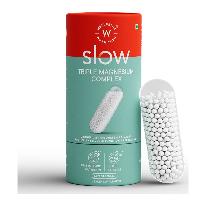 WELLBEING NUTRITION SLOW TRIPLE MAGNESIUM COMPLEX CAPS 60S (P1)  