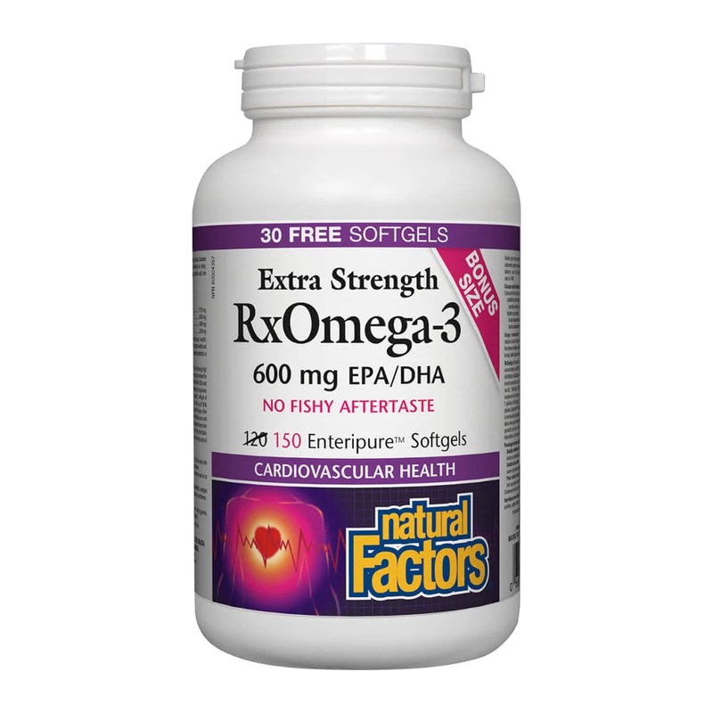 NATURAL FACTORS RX OMEGA 3 600MG 120's (p1)