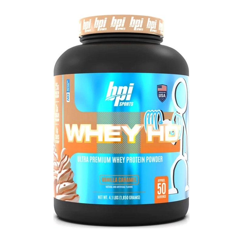 BPI SPORTS WHEY HD 1850GMS 50 SERVINGS VANILLA CARAMEL