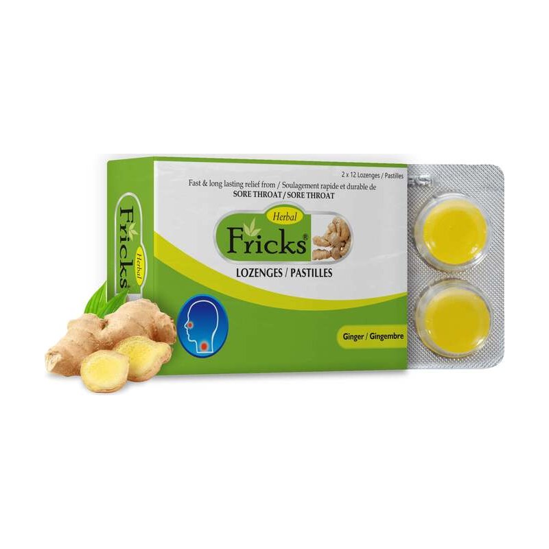 fricks lozenges ginger 72