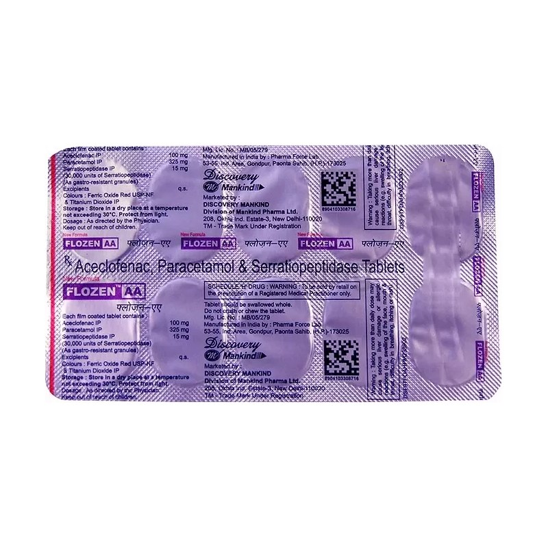 Aclosara P 100mg/500mg 10S